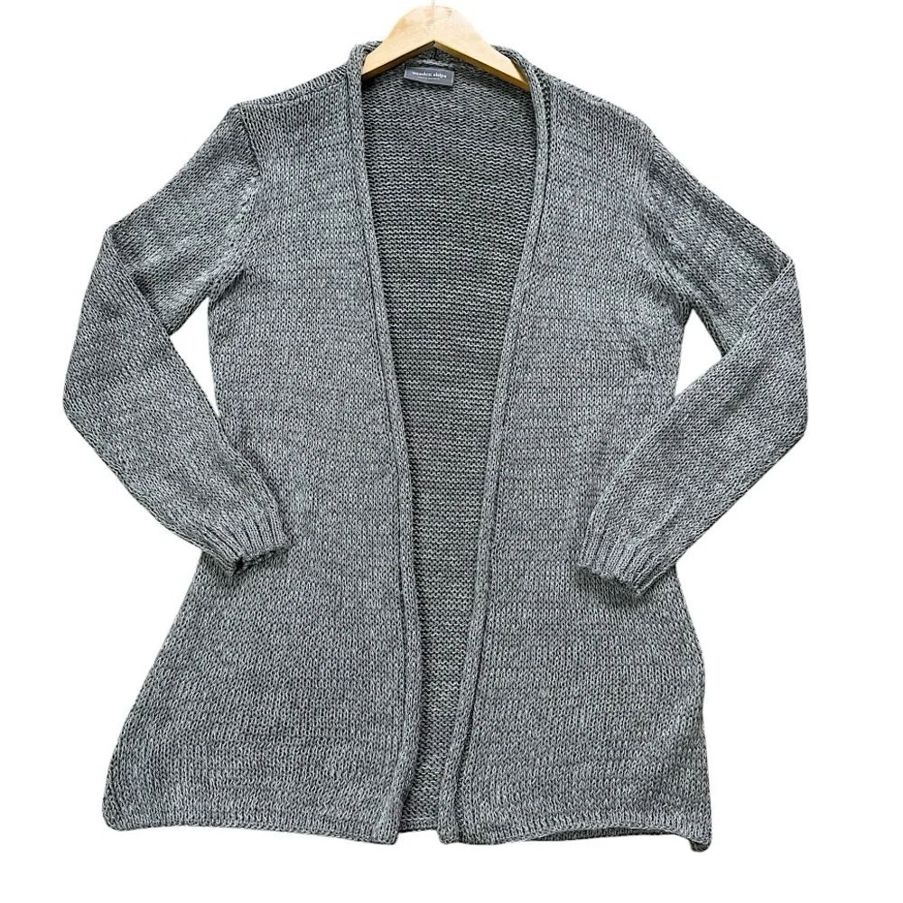 Wooden Ships Cotton Blend Open Cardigan size S/M